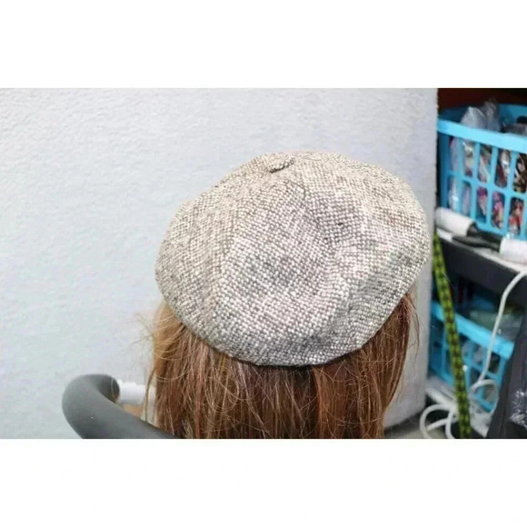 Bailey of Hollywood Tweed Paperboy Hat-Made in Italy-Wool Blend-Small - Picture 5 of 12